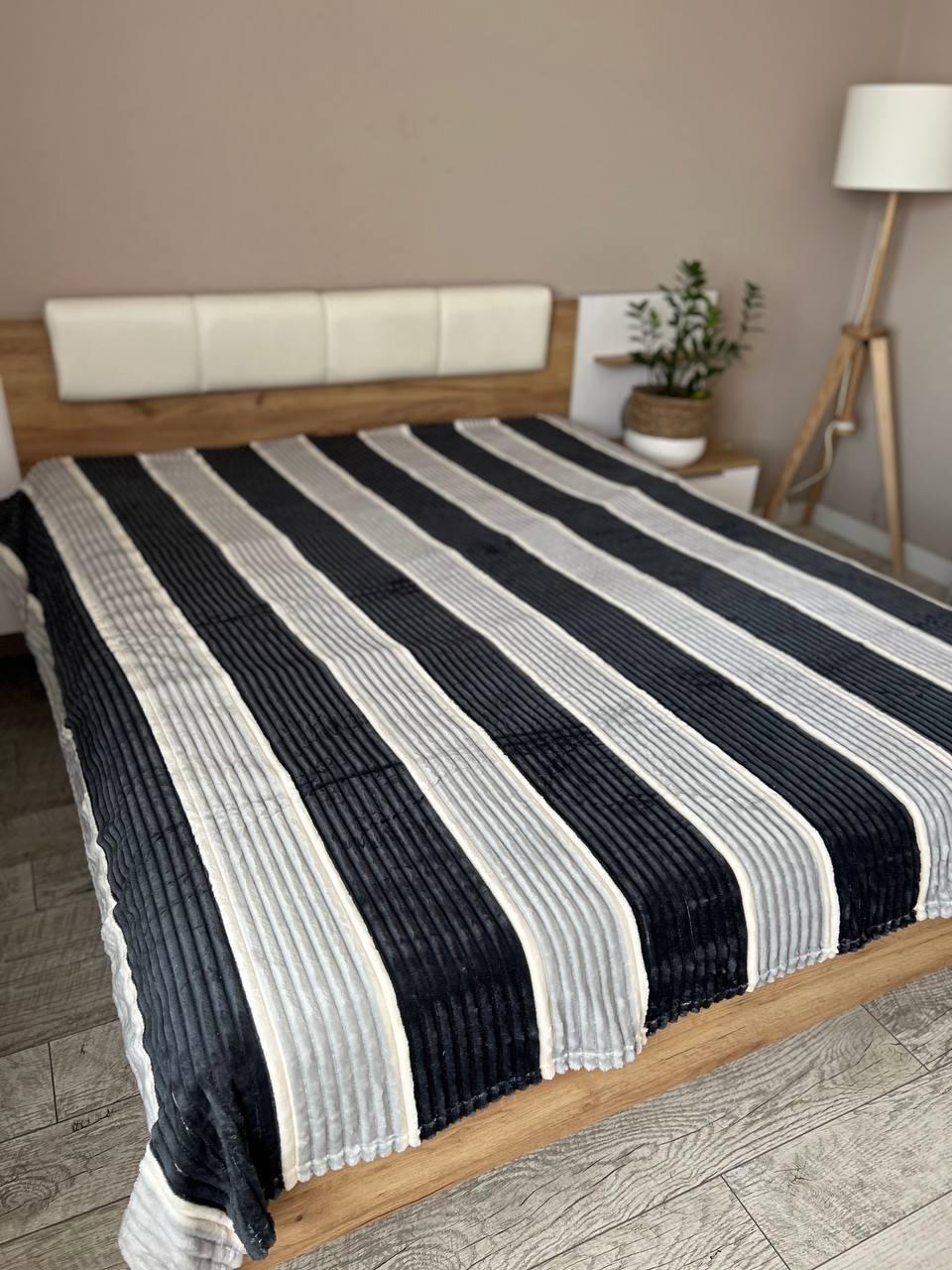 Плед плюшевый 200х230 см. Серый (Д-polosa-sharpey-001-01) Плед плюшевый 200х230 см. Серый (Д-polosa-sharpey-001-01)