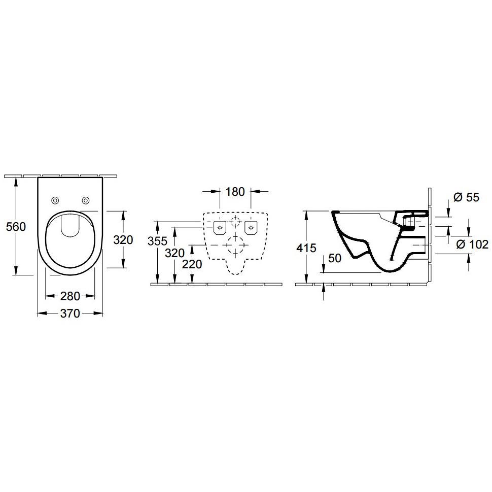 Комплект инсталляции Villeroy&Boch VICONNECT 5614R201+92246100 с унитазом (112432) - фото 3