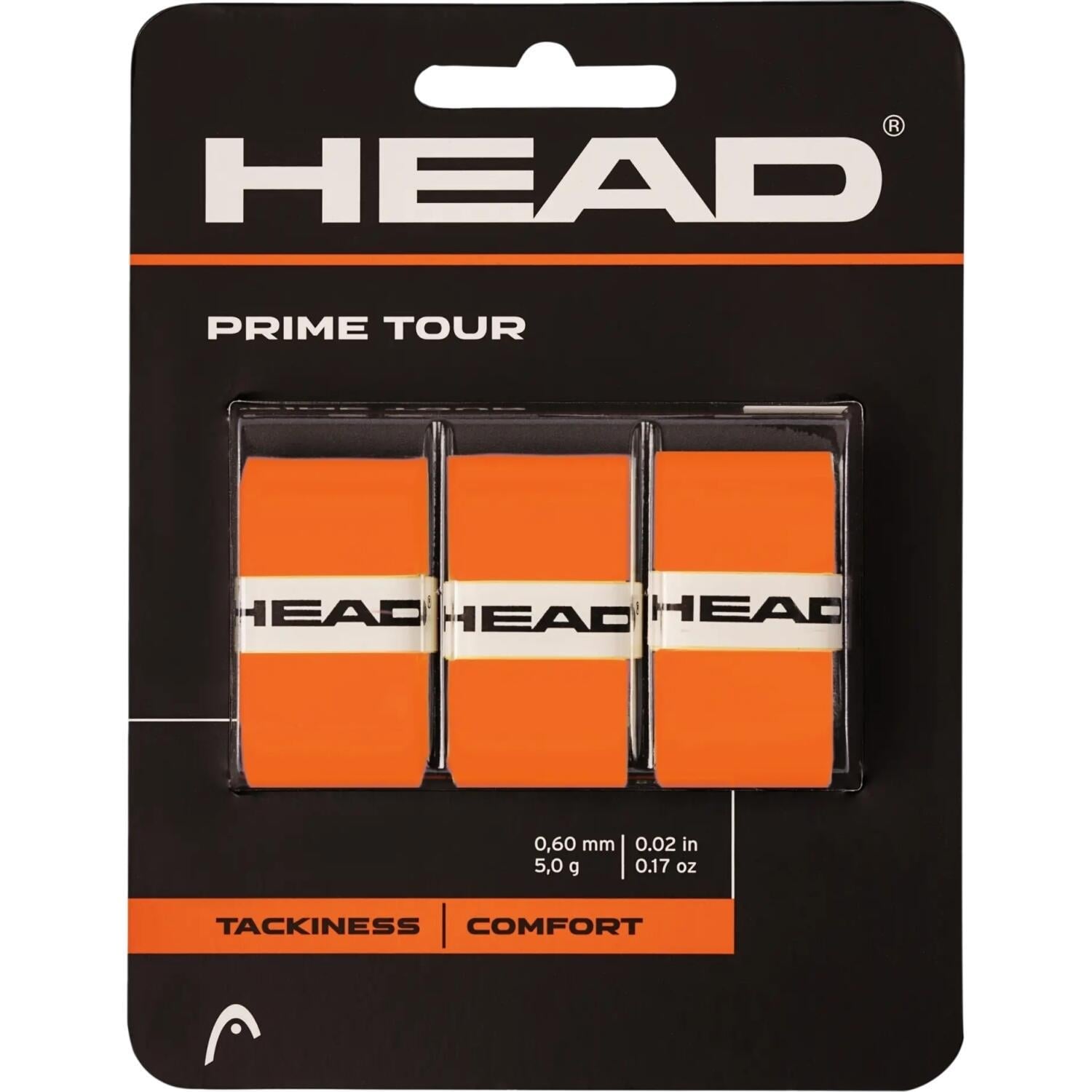 Обмотки для ракеток Head PRIME TOUR 3 шт. Оранжевый (285-621 OR)