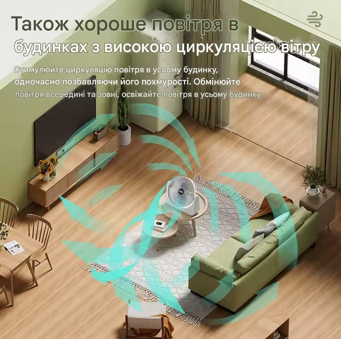 Вентилятор настольный аккумуляторный (2775399146) - фото 4