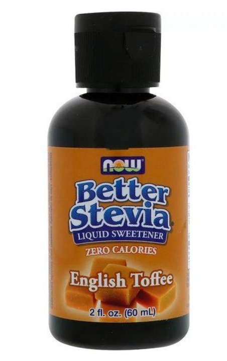 Заменитель сахара NOW Foods Better Stevia Liquid Sweetener 2 ун. 60 мл English Toffee