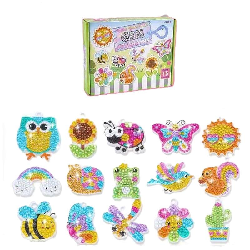 Алмазна мозаїка TK Group LY 12-6 D/108 брелоків 15 шт./фурнітура/алмази/стилус/таця/силіконовий клей/в коробці (24707889)