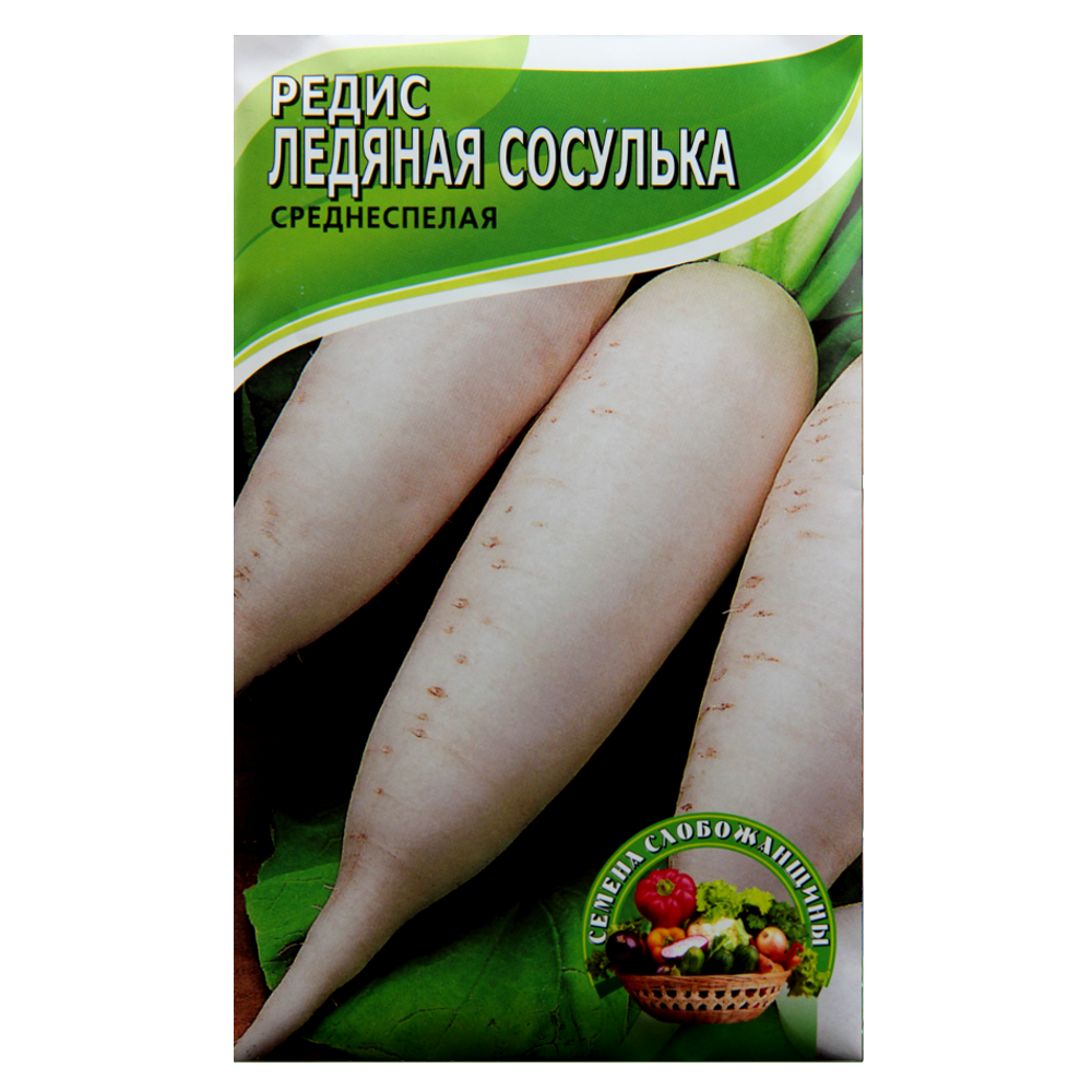 Семена редиса Ледяная сосулька белый длинный среднеспелый 10 г (22955) Семена редиса Ледяная сосулька белый длинный среднеспелый 10 г (22955)