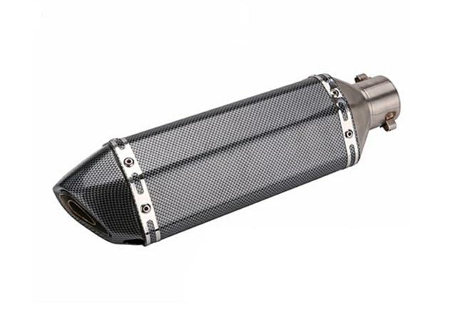 Мотоглушник прямоток 38/51 мм 370х105 мм Carbon