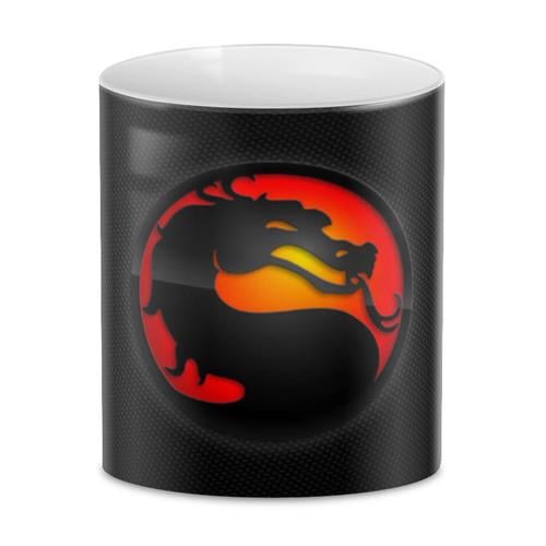 Чашка GeekLand Mortal Kombat эмблема Черный фон (MK.02.49)