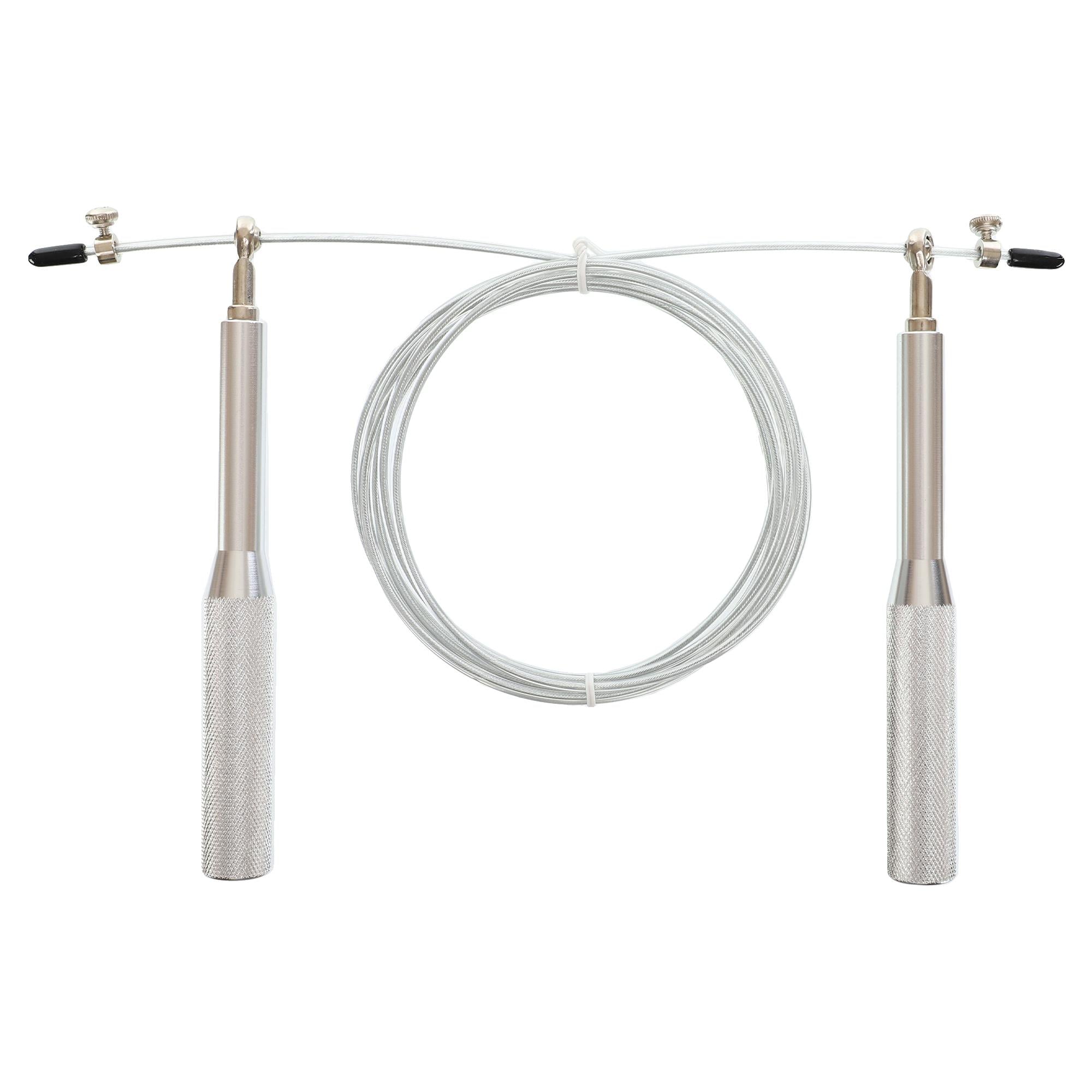 Скакалка скоростная CIMA FI-7429 с подшипником и стальным тросом с алюминиевыми ручками l 3 м d 2 мм Серый (32511253)