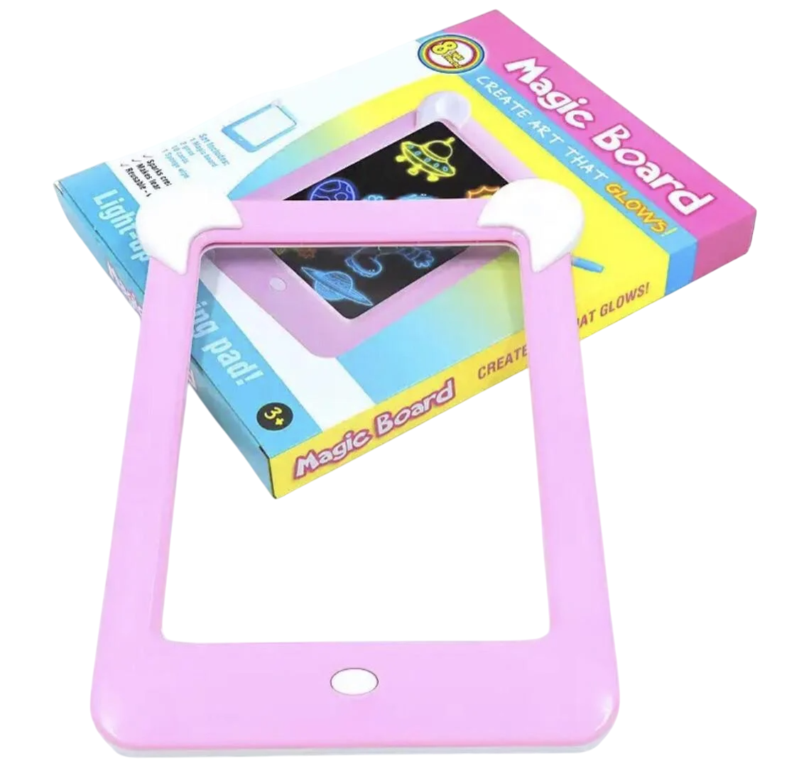 Дошка світловадитяча 3D Magic Pad для малювання в темряві з маркерами і шаблонами (2677473334)