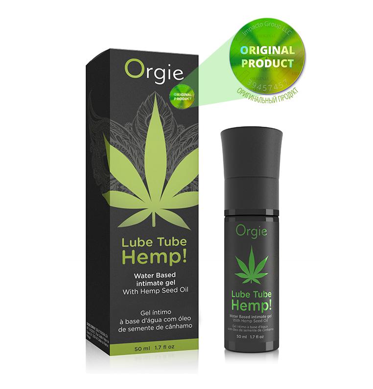 Лубрикант на водной основе Orgie Lube Tube Hemp! с маслом каннабиса 50 мл - фото 2