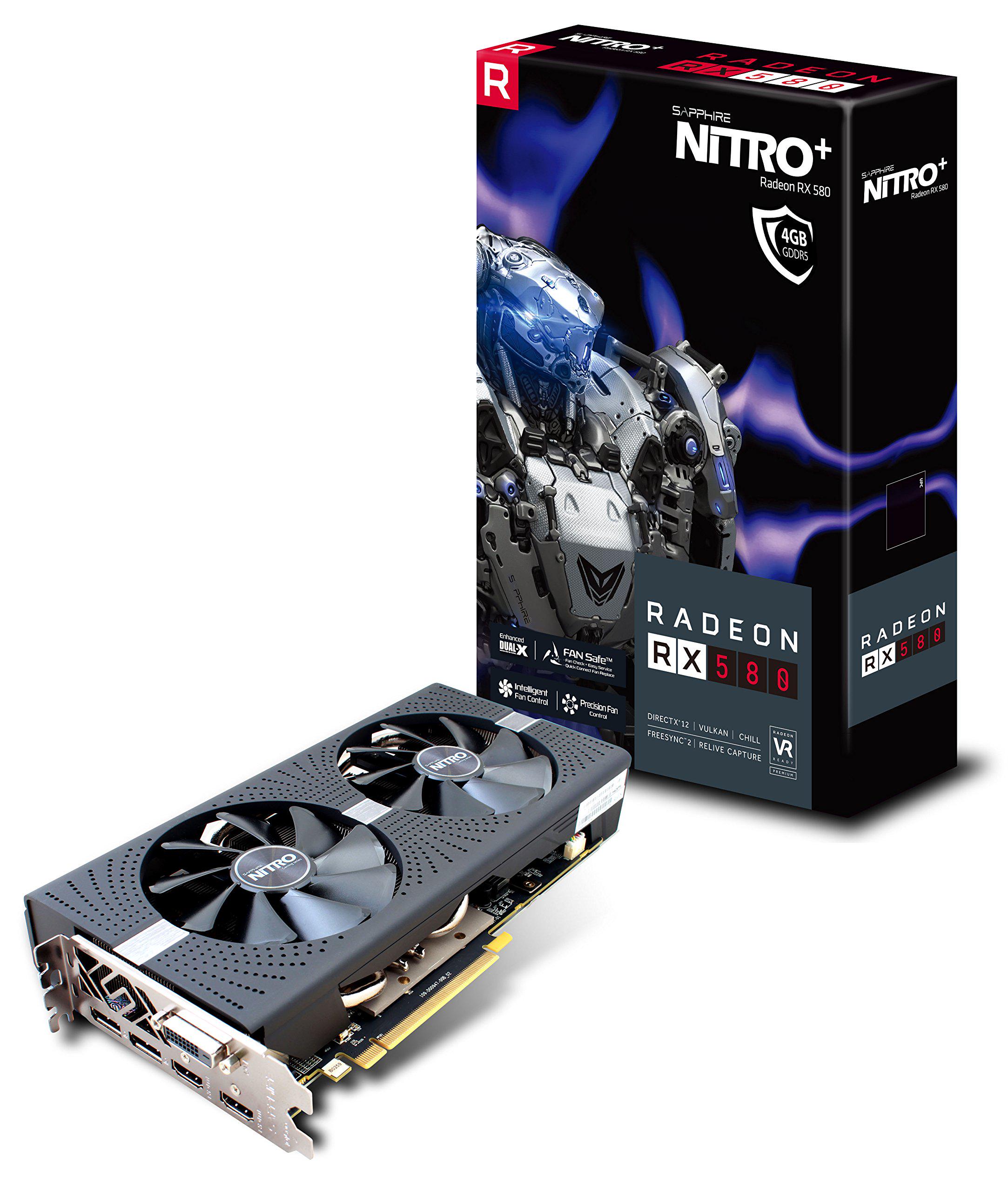 Відеокарта Sapphire Radeon RX 580 4GB NITRO+ (1040)