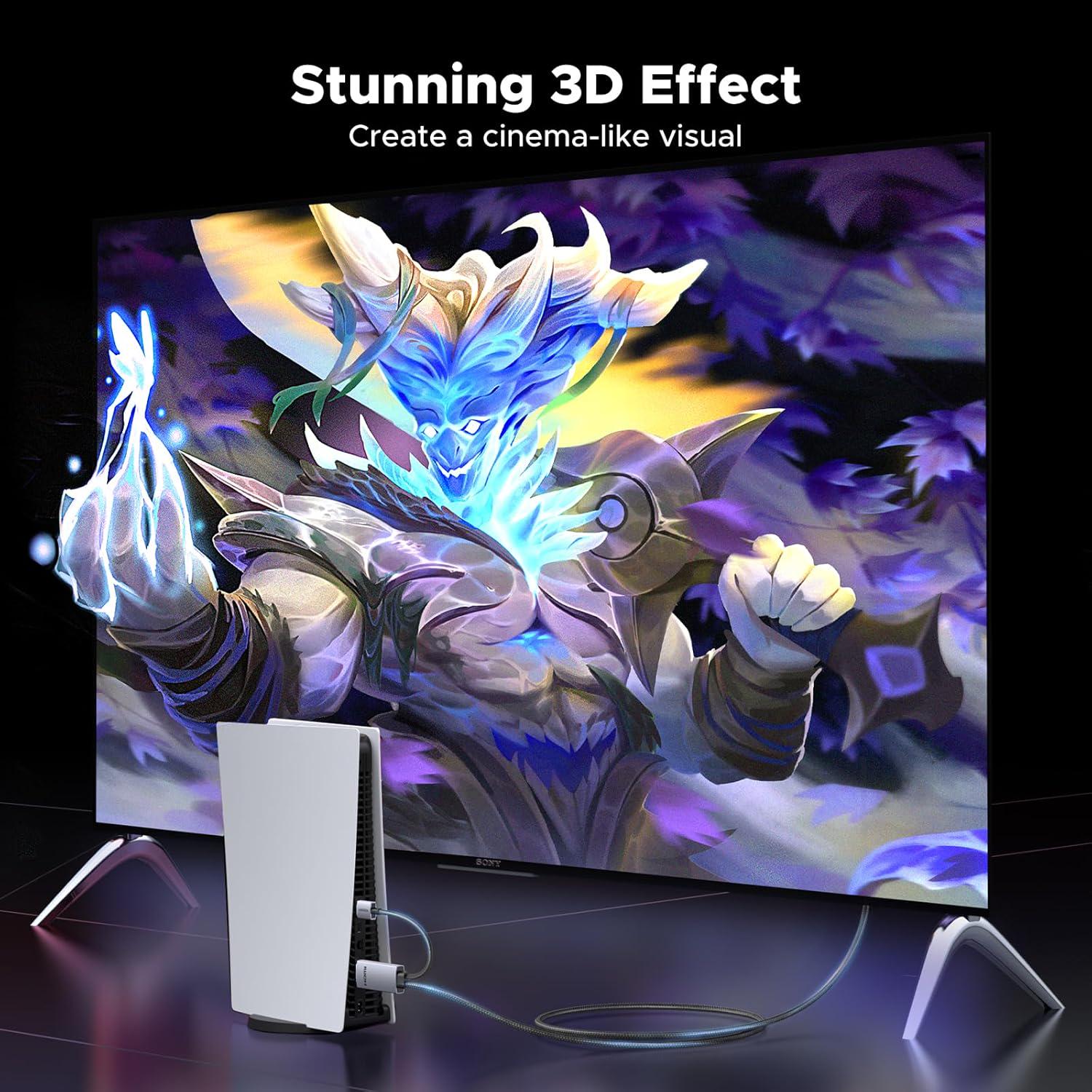 Кабель UGREEN HDMI-DisplayPort односторонній 4K при 60 Гц/1440P при 144/120 Гц/1080P при 240 Гц з харчуванням USB-A Gray (55329) - фото 3 Кабель UGREEN HDMI-DisplayPort односторонній 4K при 60 Гц/1440P при 144/120 Гц/1080P при 240 Гц з харчуванням USB-A Gray (55329) - фото 3