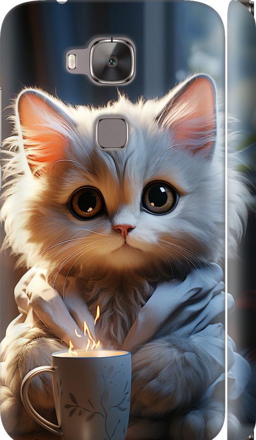 Чехол на Huawei G8 White cat (5646m-493-42517) Чехол на Huawei G8 White cat (5646m-493-42517)