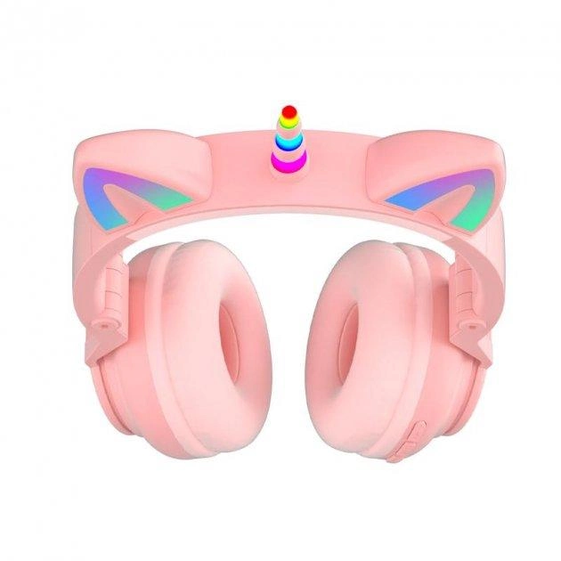 Наушники с кошачьими ушками MP3 Bluetooth LED Micro SD STN-27 Розовый (14153012) - фото 3 Наушники с кошачьими ушками MP3 Bluetooth LED Micro SD STN-27 Розовый (14153012) - фото 3