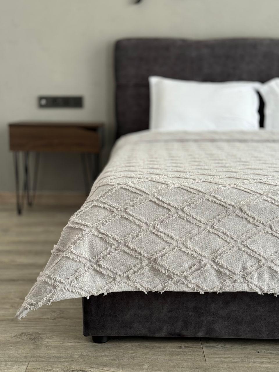 Плед-покрывало Скания хлопок 260х250 см Серый (23506238)