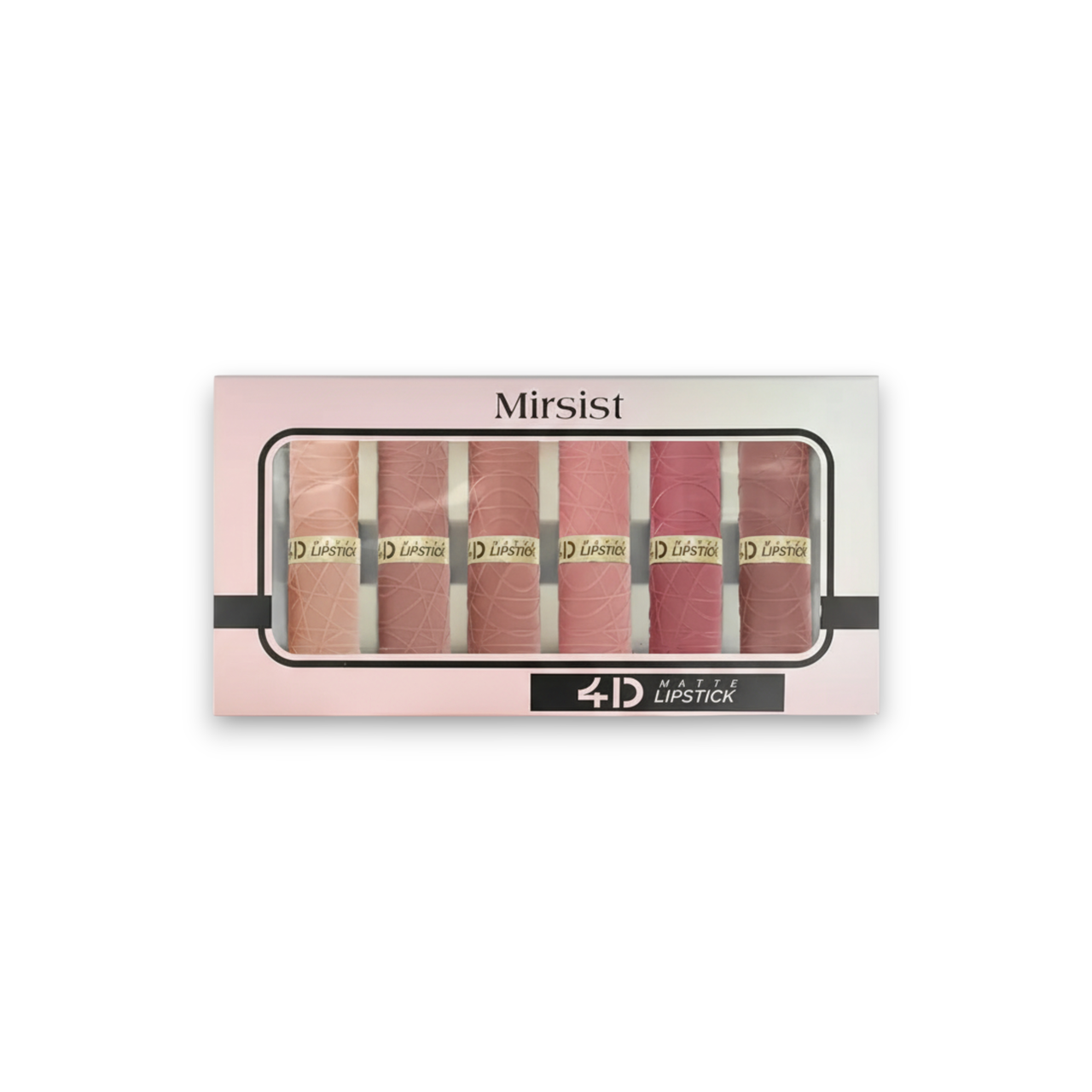 Набір з матових помад Mirsist 4D matte lipstick Nude 6 шт. (2821531561)