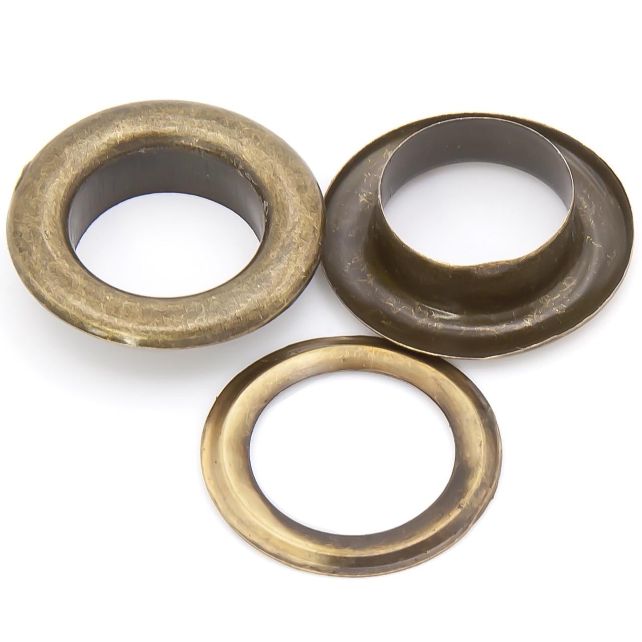 Люверси металеві заклепка шайба 20 мм 20 шт. Бронзовий (СФ2012ф89)