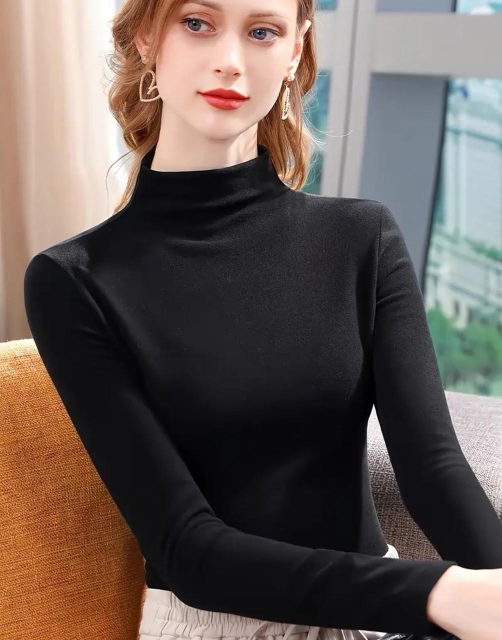 Водолазка женская утепленная XL Черный (2513176105) - фото 6