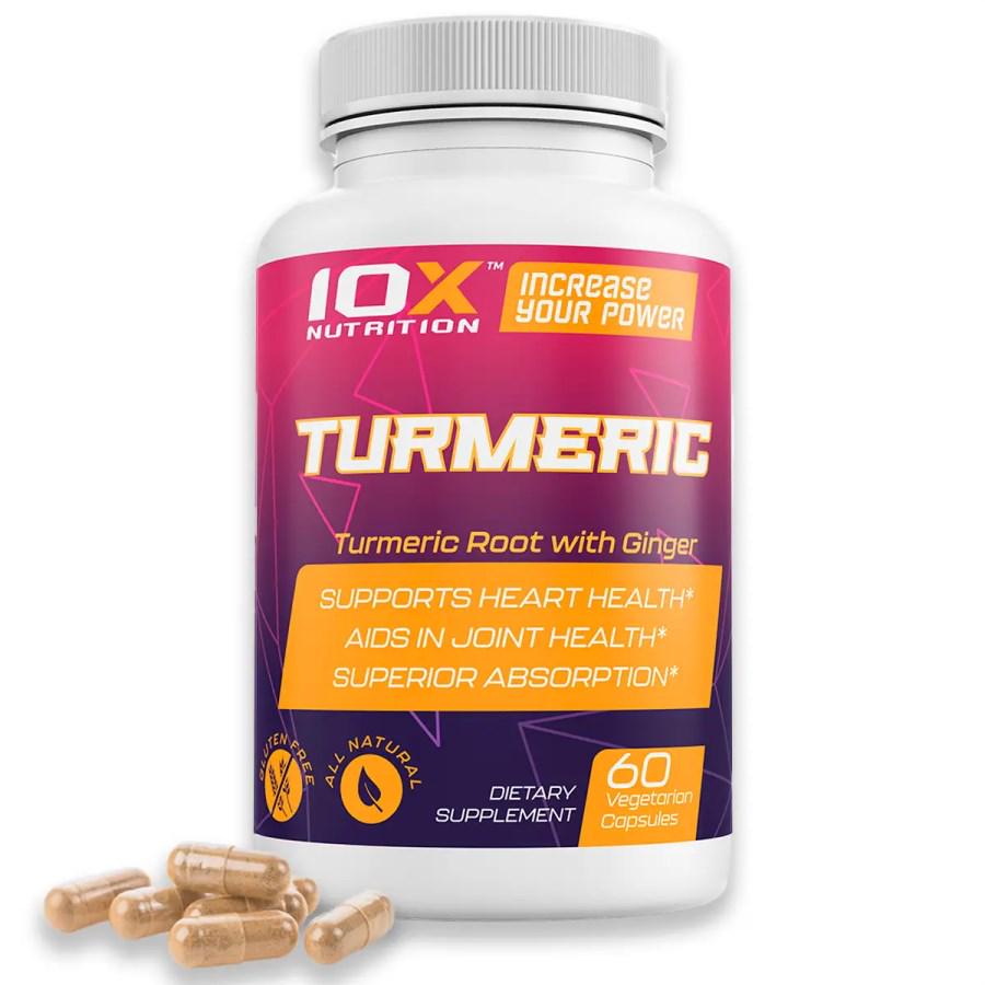 Натуральная добавка 10XNutrition Turmeric 60 вегакапс. (8964)