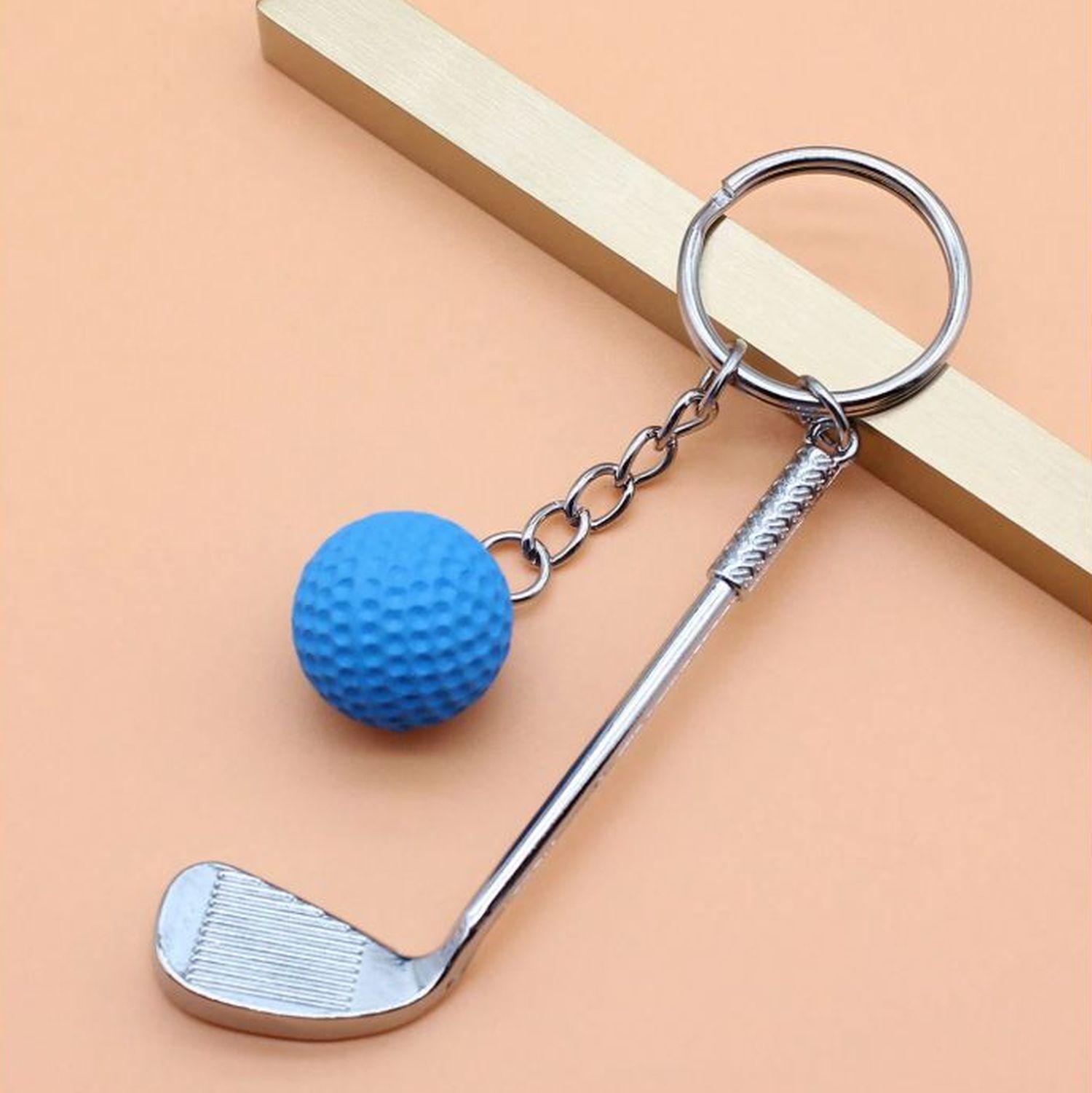 Брелок для ключей Гольф металлический Голубой (99_8_0_1С) - фото 6
