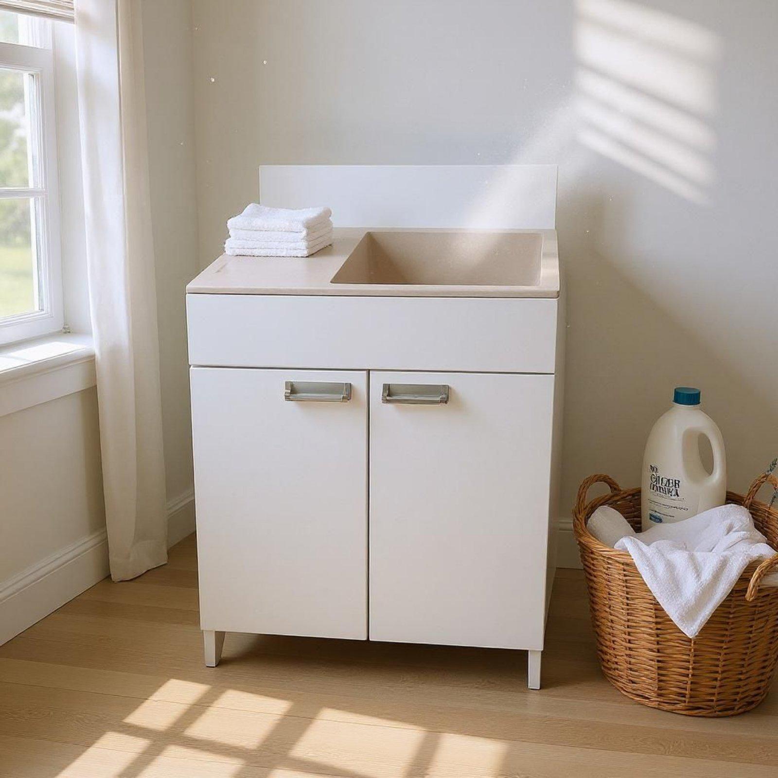 Тумба для кухни с мойкой Mikola-M minimal/Avena 60 см (2440) - фото 7