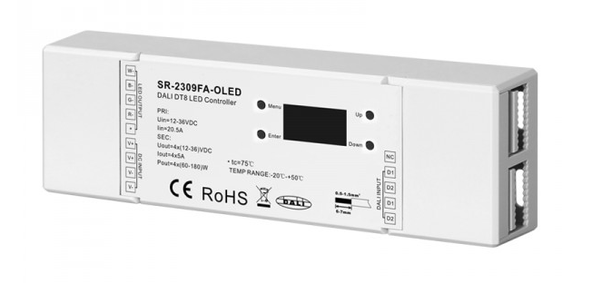 Контроллер SR-2309FA-OLED DALI DT8 Master (17705)