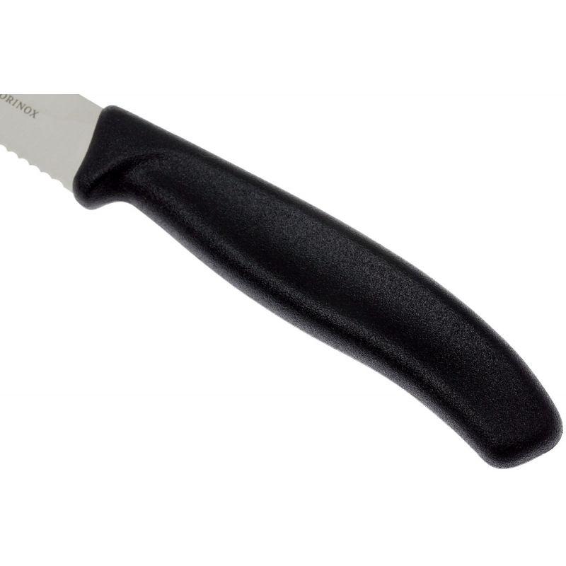 Нож кухонный серрейтор Victorinox Vx67933.12 Swiss Classic Steak&Pizza 235 мм Черный - фото 3