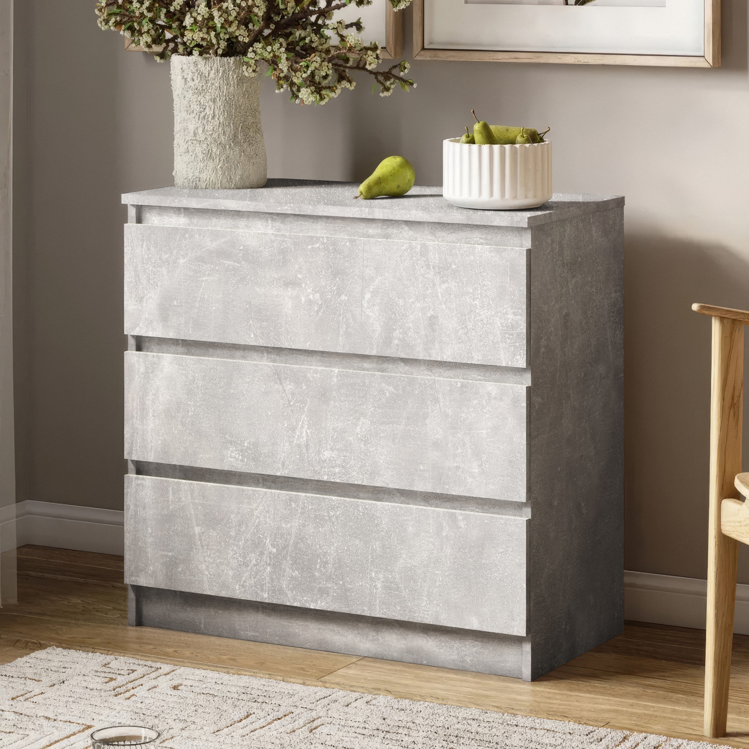 Комод FT-214 80x40x75,5 см Бетон (8885906)