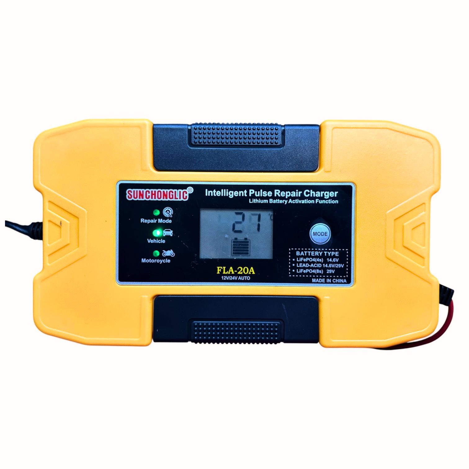 Зарядний пристрій для всіх типів акумуляторів + LiFePo4 літій залізо фосфатних Sunchonglic 20 A - фото 3 Зарядний пристрій для всіх типів акумуляторів + LiFePo4 літій залізо фосфатних Sunchonglic 20 A - фото 3