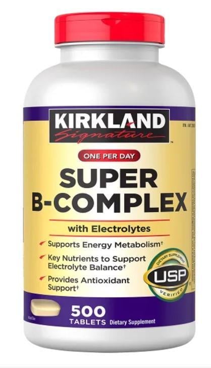 Витамины Kirkland Super B-Complex с электролитами 500 табл. (2444753937)