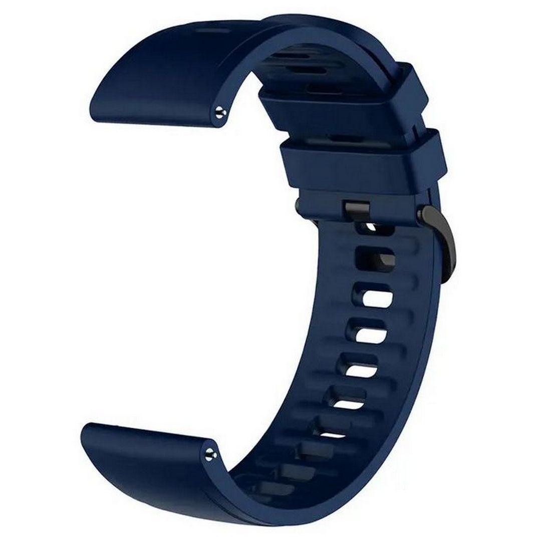 Ремешок универсальный силиконовый для Amazfit/Haylou/Huawei/Samsung 22 мм Midnight Blue