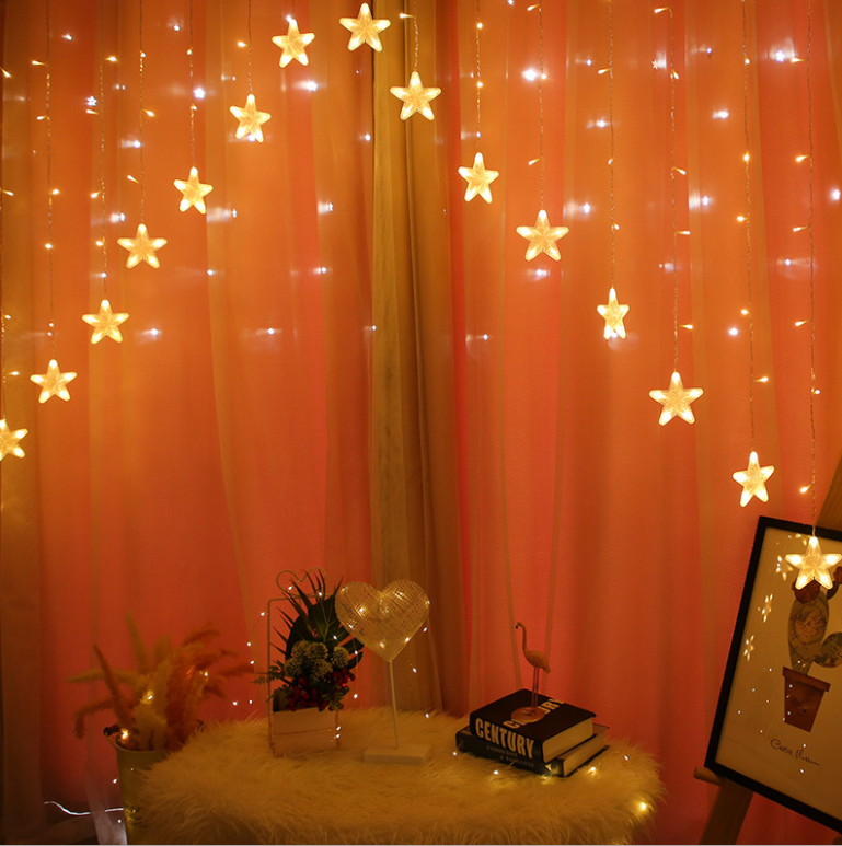 Гірлянда світлодіодна Ltl Зірочки 138 led 3 м завіса Білий