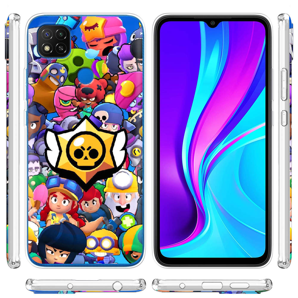 Чехол Boxface Xiaomi Redmi 9C Brawl Stars Прозрачный силикон (40879-up2389-40879) - фото 3