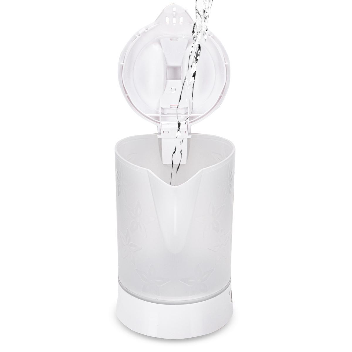 Електрочайник дорожній Kamille KM-1718A пластиковий з кружками та ложками 650 W 0,6 л Білий (124-84-1718A) - фото 5