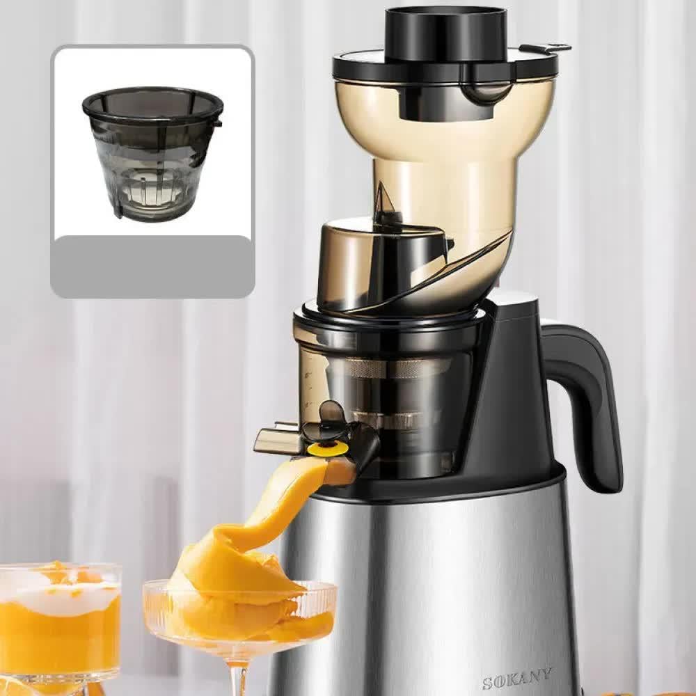 Соковитискач Sokany SK-01010 2в1 з насадками для приготування домашнього морозива 800 Вт (28219979) - фото 4 Соковитискач Sokany SK-01010 2в1 з насадками для приготування домашнього морозива 800 Вт (28219979) - фото 4