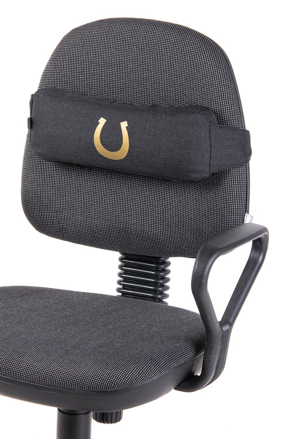 Ортопедическая подушка EKKOSEAT на компьютерное кресло (ПОДКОВА). Черный.