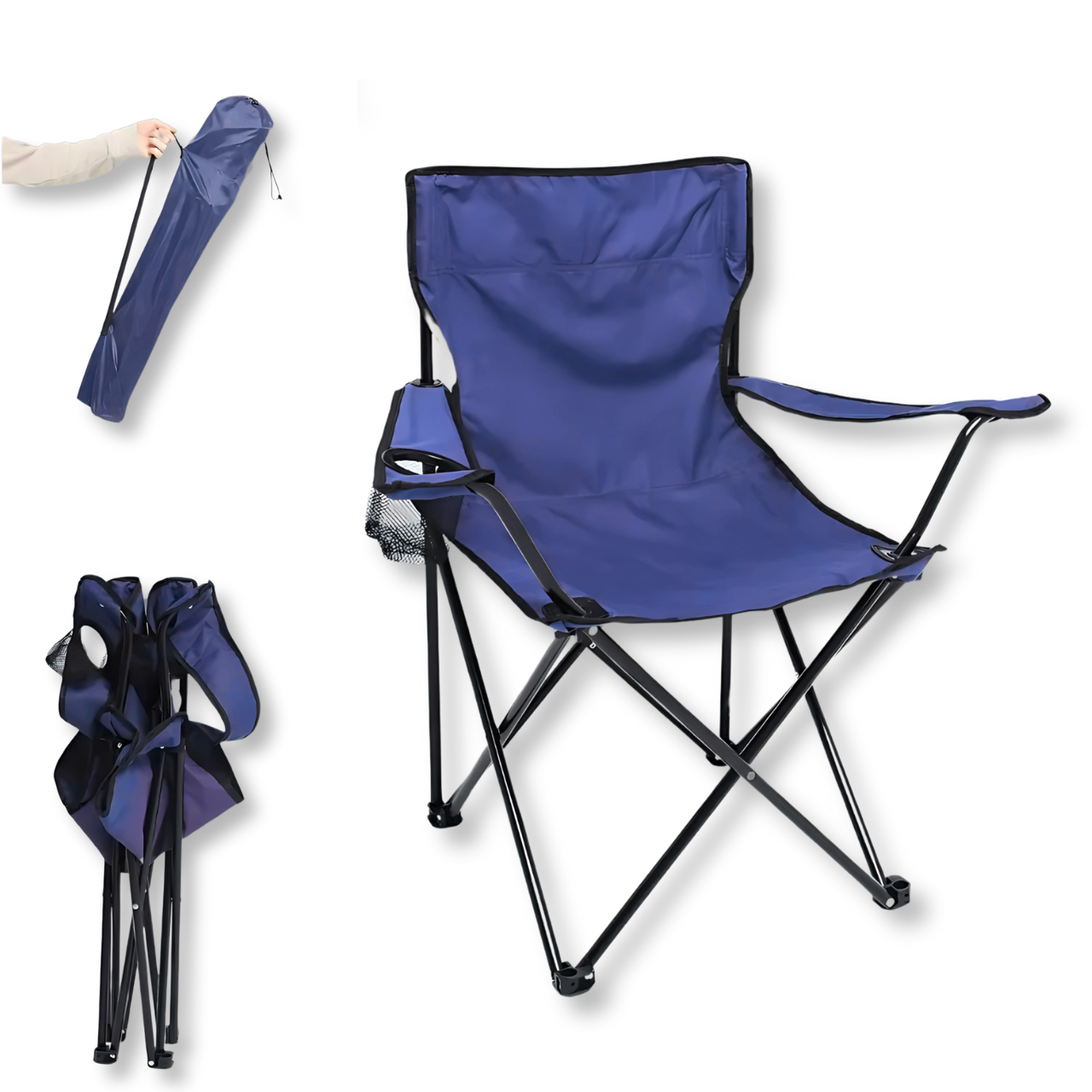 Стул туристический раскладной для отдыха/рыбалки/охоты Синий (10402027) - фото 4 Стул туристический раскладной для отдыха/рыбалки/охоты Синий (10402027) - фото 4