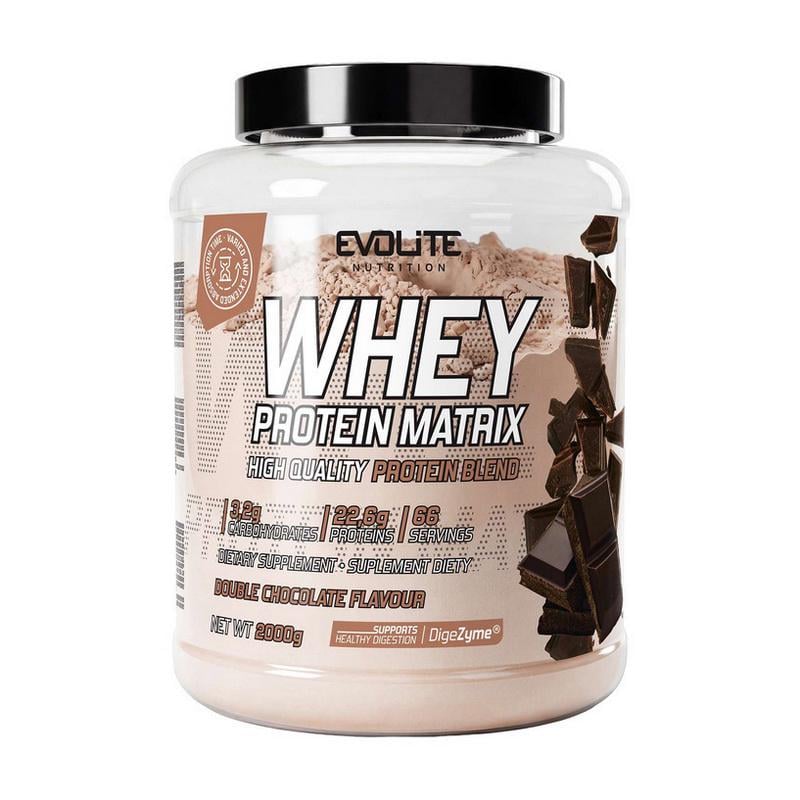 Протеин комплексный Evolite Whey Protein Matrix 2 кг Двойной шоколад
