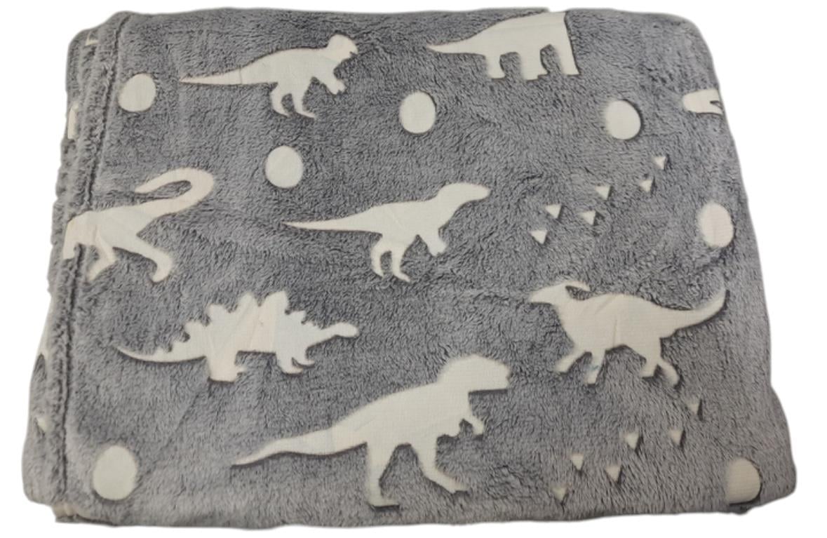 Ковдра світиться в темряві з динозаврами 100х150 см (lk-4884) Ковдра світиться в темряві з динозаврами 100х150 см (lk-4884)