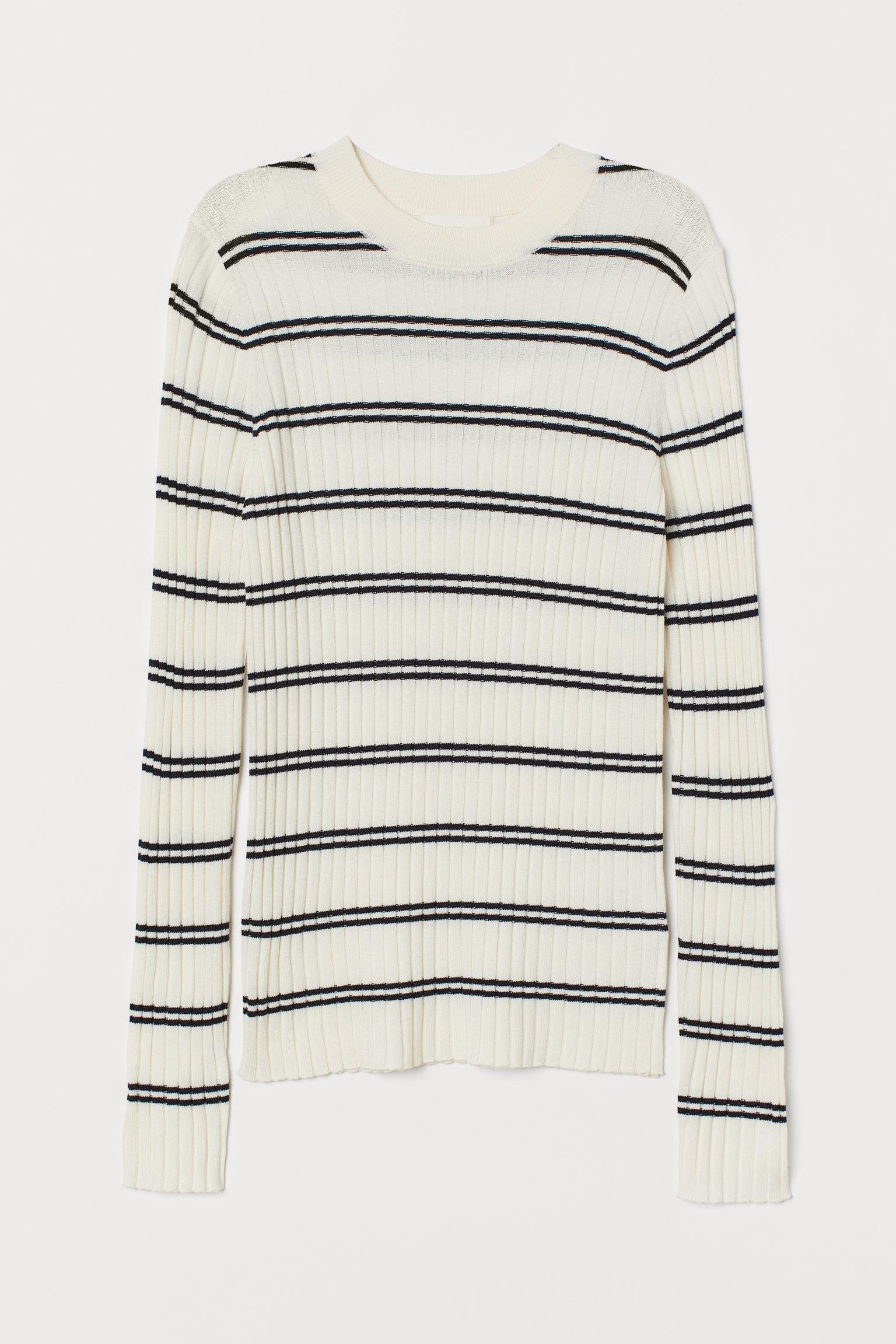 Джемпер H&M Плоска XS Молочный (511802023)