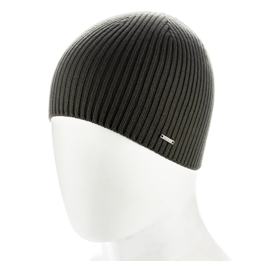 Шапка мужская одинарная Atrics MH02 без отворота в рубчик Темный хаки - фото 1 Шапка мужская одинарная Atrics MH02 без отворота в рубчик Темный хаки - фото 1