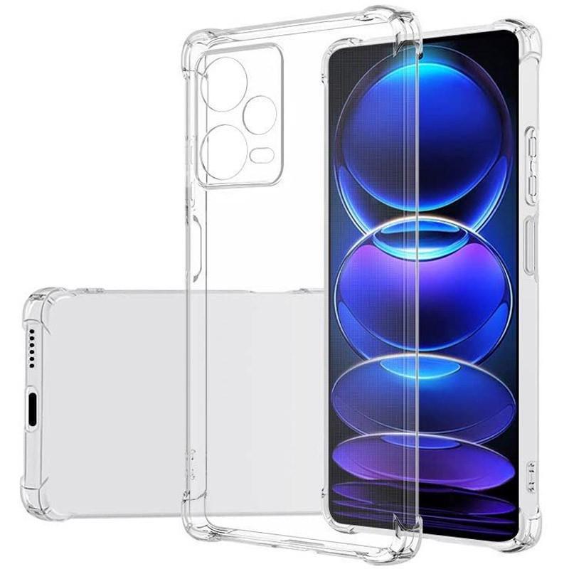 Протиударний TPU чохол GETMAN Ease logo посилені кути Full Camera для Xiaomi Redmi Note 12 Pro+ 5G Прозорий (Безбарвний)