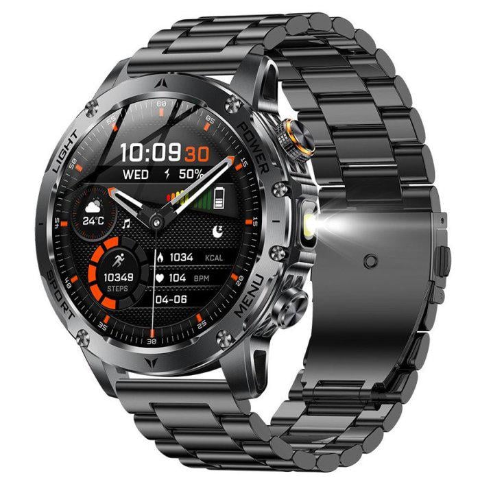 Смарт-часы UWatch Smart Power Ultra Black Steel (2052)
