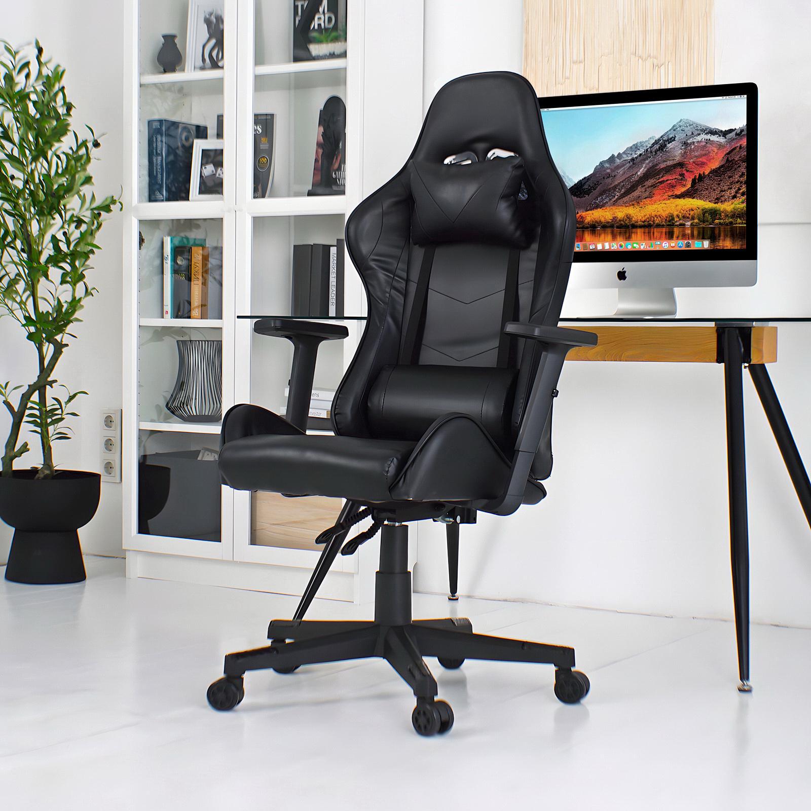 Крісло ігрове комп'ютерне для офісу та дому 4Points XT з подушками Чорний (40043) - фото 3 Крісло ігрове комп'ютерне для офісу та дому 4Points XT з подушками Чорний (40043) - фото 3