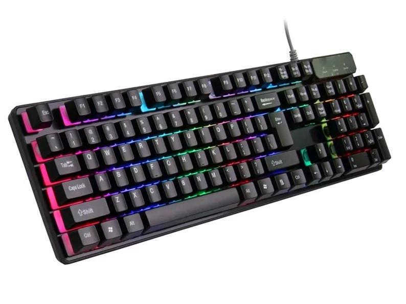 Клавіатура провідна KR 6300 з підсвічуванням USB (909803836)