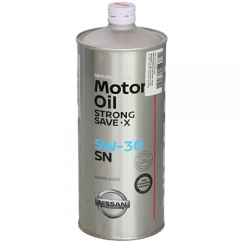 Моторное масло Nissan SN Strong Save X 5W-30 1 л (KLAN5-05301)