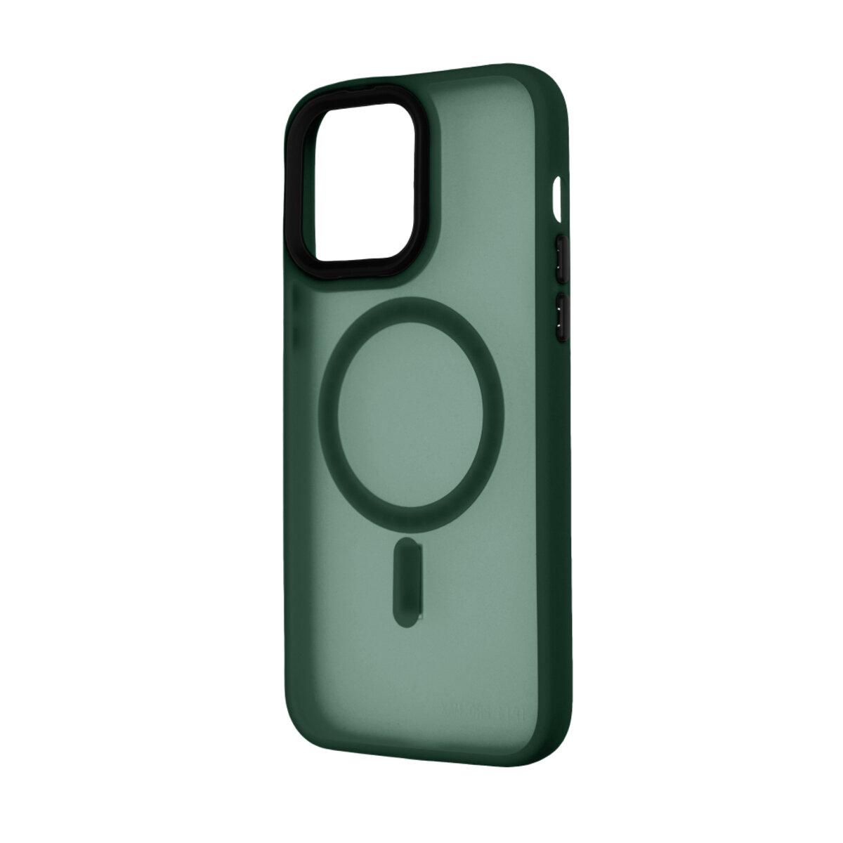 Противоударный чехол для Apple iPhone 15 Pro Max Cosmic Magnetic Color HQ / Green