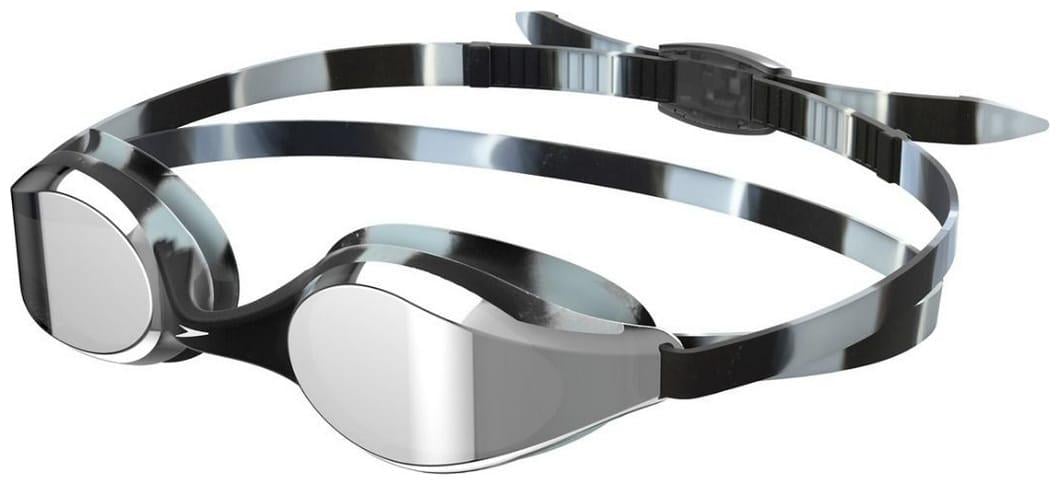 Очки для плавания детские Speedo HYPER FLYER MIRRORED One Size Черный/Серый (38100548)