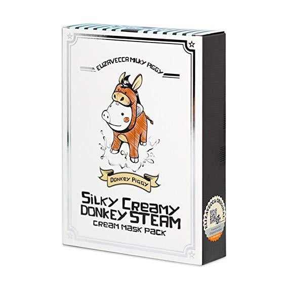 Маска тканевая Elizavecca Silky Creamy Donkey Steam Cream Mask Pack 10 шт по 25 мл (8809420562608)