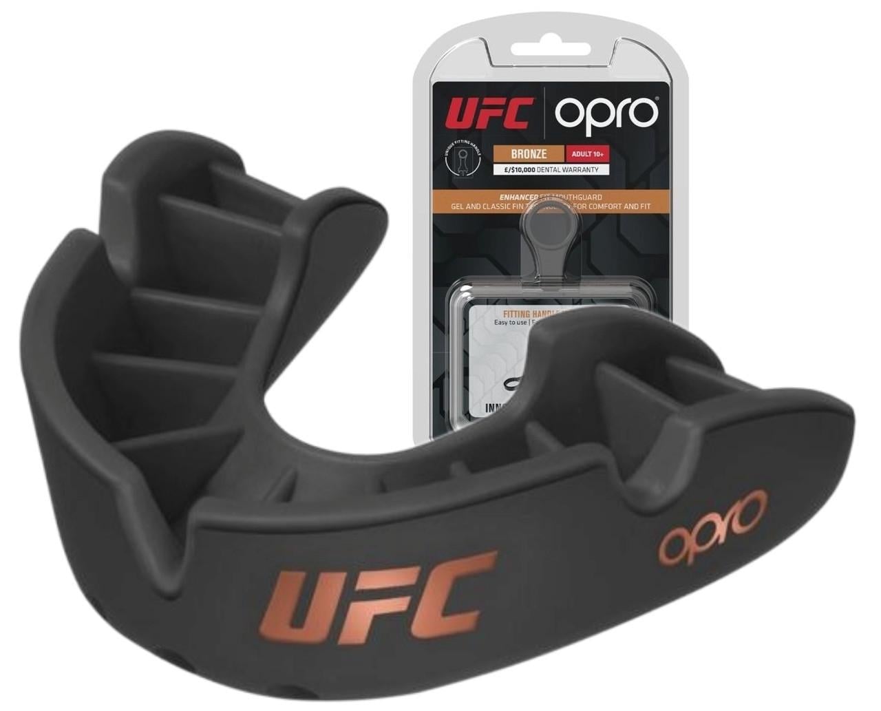 Капа боксерская детская Opro Junior Bronze UFC Hologram Black (UFC_Jr_Bronze_Bl)
