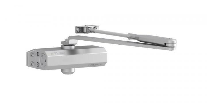 Доводчик дверной ASSA ABLOY DC110 с тягой EN 2-4 1100 мм 80 кг Серебристый