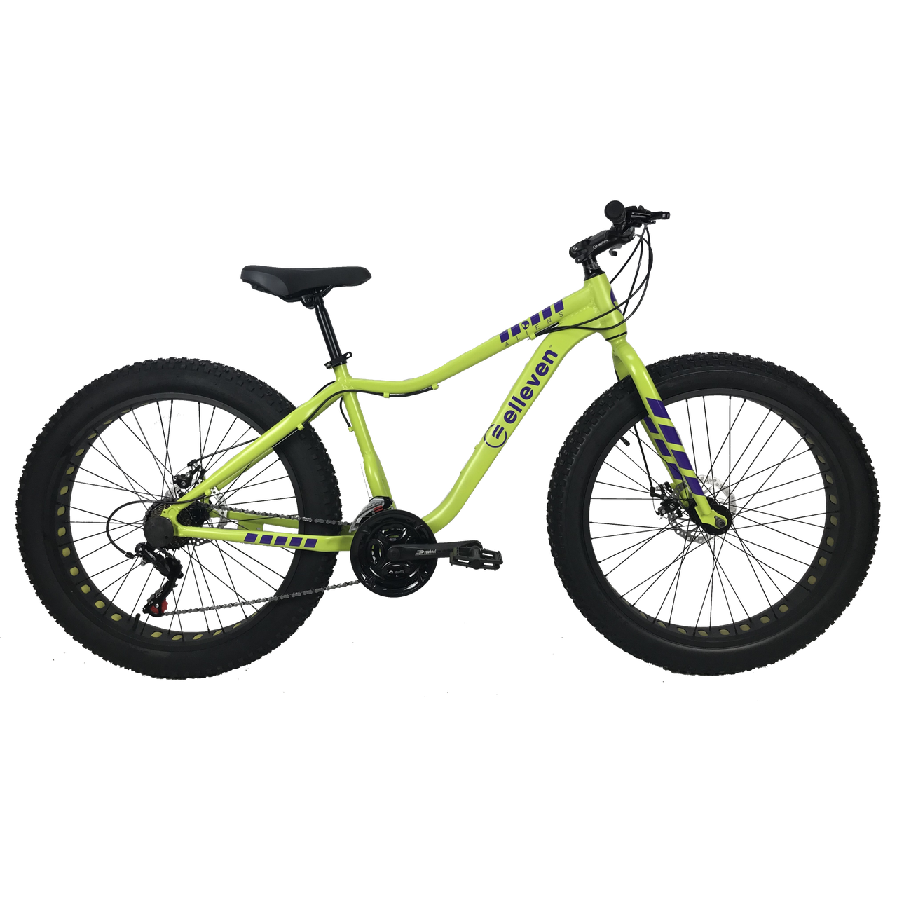 Велосипед дорожній Fatbike Titan ELEVEN 2022 26" 17" Жовтий/Лимонний